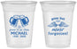 Custom Memorial 16 oz Soft Sided Clear Cups - Gone But Never Forgotten | 310010