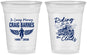 Custom Memorial 16 oz Soft Sided Clear Cups - Riding On The Clouds | 310017