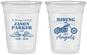 Custom Memorial 16 oz Soft Sided Clear Cups - Riding With Angels | 310018