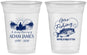 Custom Memorial 16 oz Soft Sided Clear Cups - Gone Fishing | 310024