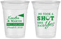 Custom Wedding 16 oz Soft Sided Clear Cups - Took A Shot Golf | 320