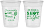 Custom Wedding 16 oz Soft Sided Clear Cups - Took A Shot Tennis | 321