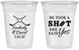 Custom Wedding 16 oz Soft Sided Clear Cups - Took A Shot Hockey | 323