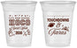 Custom Homecoming 16 oz Soft Sided Clear Cups - Touchdowns And Tiaras | 330010