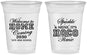 Custom Homecoming 16 oz Soft Sided Clear Cups - Sparkle Shine Hoco Time | 330017