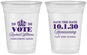 Custom Homecoming 16 oz Soft Sided Clear Cups - Hoco Queen Vote | 330020
