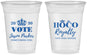 Custom Homecoming 16 oz Soft Sided Clear Cups - Hoco King Vote | 330021