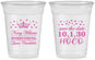 Custom Homecoming 16 oz Soft Sided Clear Cups - Hoco Queen Vote | 330024