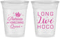 Custom Homecoming 16 oz Soft Sided Clear Cups - Hoco Queen Vote | 330026