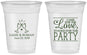 Custom Wedding 16 oz Soft Sided Clear Cups - Love Party | 331