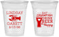 Custom Wedding 16 oz Soft Sided Clear Cups - Crawfish Boil | 333