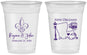 Custom Wedding 16 oz Soft Sided Clear Cups - New Orleans | 334