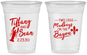 Custom Wedding 16 oz Soft Sided Clear Cups - Crawfish Boil Mudbugs | 336
