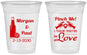 Custom Wedding 16 oz Soft Sided Clear Cups - Crawfish Boil Pinch Me | 337