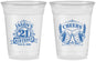 Custom 21st Birthday 16 oz Soft Sided Clear Cups - Cheers | 340001