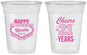 Custom 21st Birthday 16 oz Soft Sided Clear Cups - Vegas | 340007