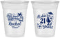 Custom 21st Birthday 16 oz Soft Sided Clear Cups - Aloha Hawaii | 340016