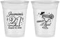 Custom 21st Birthday 16 oz Soft Sided Clear Cups - Finally Legal | 340018