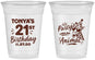 Custom 21st Birthday 16 oz Soft Sided Clear Cups - Party Like An Animal Giraffe | 340022