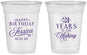 Custom 21st Birthday 16 oz Soft Sided Clear Cups - Twenty One Years In The Making | 340023