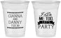 Custom Wedding 16 oz Soft Sided Clear Cups - I Do Me Too | 363