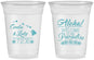 Custom Wedding 16 oz Soft Sided Clear Cups - Hawaii | 365