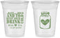 Custom Wedding 16 oz Soft Sided Clear Cups - Mason Jar | 373