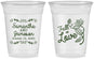 Custom Wedding 16 oz Soft Sided Clear Cups - Fall In Love | 377