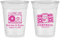 Custom Wedding 16 oz Soft Sided Clear Cups - Class Love Cassette Tape | 389