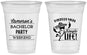 Custom Bachelor Party 16 oz Soft Sided Clear Cups - Hast La Vista Single Life | 40003