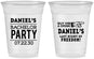 Custom Bachelor Party 16 oz Soft Sided Clear Cups - Last Night Of Freedom | 40029