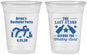 Custom Bachelor Party 16 oz Soft Sided Clear Cups - The Last Stand | 40035