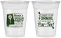 Custom Bachelor Party 16 oz Soft Sided Clear Cups - Golf Par Tee | 40043