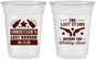 Custom Bachelor Party 16 oz Soft Sided Clear Cups - Last Stand | 40046