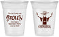 Custom Bachelor Party 16 oz Soft Sided Clear Cups - Stolen | 40049