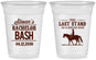 Custom Bachelor Party 16 oz Soft Sided Clear Cups - The Last Stand | 40050