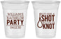 Custom Bachelor Party 16 oz Soft Sided Clear Cups - Buy Him A Shot | 40051