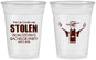 Custom Bachelor Party 16 oz Soft Sided Clear Cups - Stolen | 40053