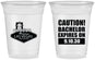 Custom Bachelor Party 16 oz Soft Sided Clear Cups - Las Vegas | 40056