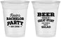 Custom Bachelor Party 16 oz Soft Sided Clear Cups - Great Story | 40057