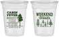 Custom Bachelor Party 16 oz Soft Sided Clear Cups - Camping | 40065