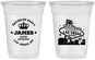 Custom Bachelor Party 16 oz Soft Sided Clear Cups - Las Vegas | 40069
