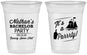 Custom Bachelor Party 16 oz Soft Sided Clear Cups - Boat | 40076