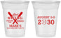 Custom Bachelor Party 16 oz Soft Sided Clear Cups - Baseball | 40086