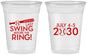 Custom Bachelor Party 16 oz Soft Sided Clear Cups - Baseball | 40087