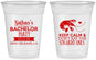 Custom Bachelor Party 16 oz Soft Sided Clear Cups - Crawfish Boil | 40094