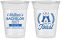 Custom Bachelor Party 16 oz Soft Sided Clear Cups - One Last Toast | 40095