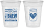 Custom Wedding 16 oz Soft Sided Clear Cups - Something Old Something New | 401