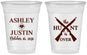 Custom Wedding 16 oz Soft Sided Clear Cups - The Hunt Is Over | 412
