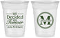 Custom Wedding 16 oz Soft Sided Clear Cups - Monogram | 435